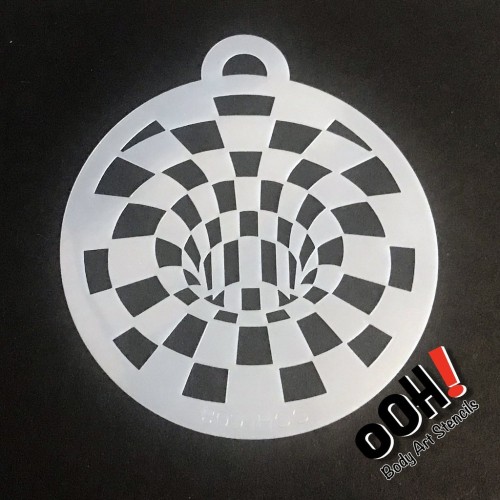 Ooh Body Art Stencil Optical Illusion Blocks (Optical Illusion Blocks C08)